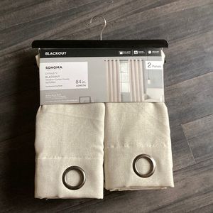 Sonoma Blackout curtains, 50” x 84”, Natural